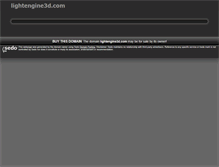 Tablet Screenshot of lightengine3d.com